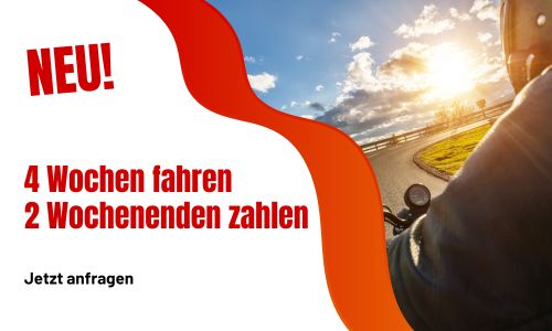 4 Wochen fahren 2 Wochenenden zahlen Angebot 4 Wochen fahren - " Wochen zahlen
